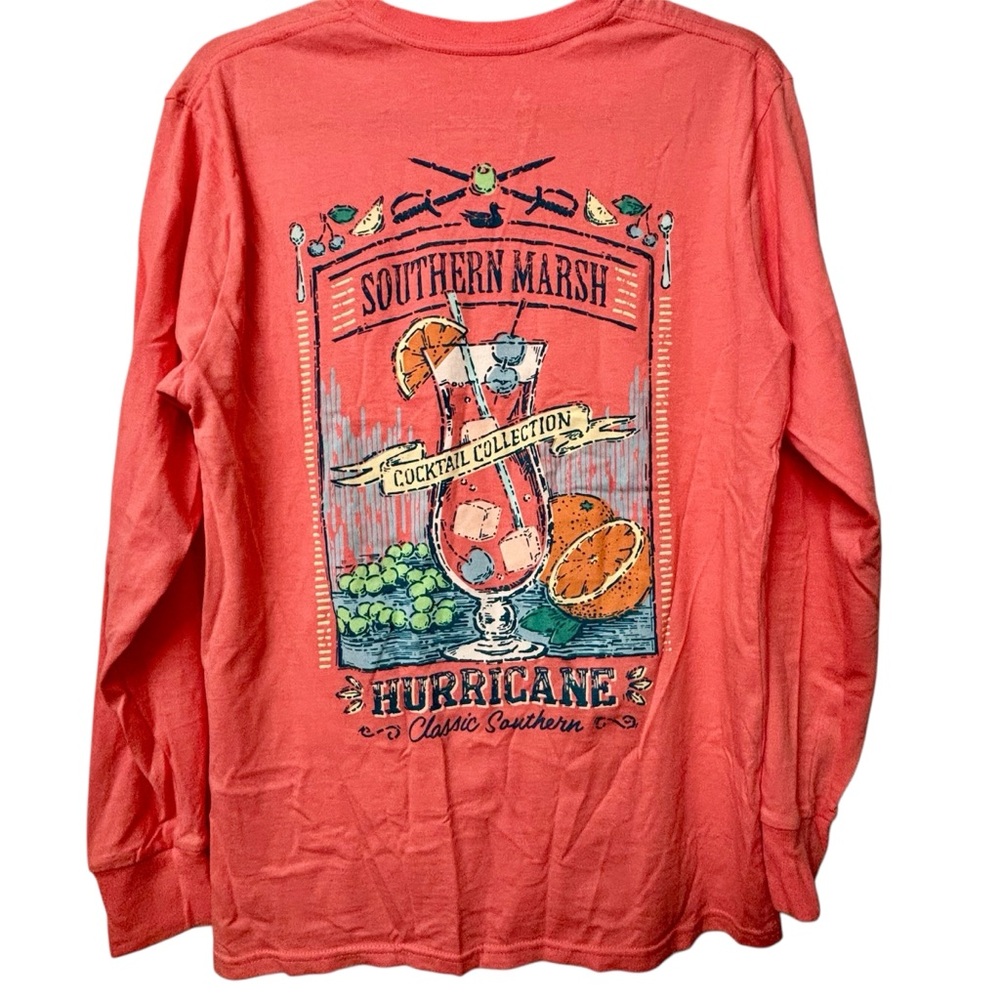 Southern Marsh Long-Sleeve Hurricane TShirt Size Small